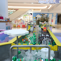 Équipement de terrain de jeu intérieur pour enfants Jeu de table à eau en plastique Table de jeu de parc aquatique intérieure pour enfants