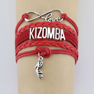 Pulsera de Aleación y Cuerda sobre Tela con Dijes de Tacones Altos de Kizomba Personalizados al por Mayor - Product Image 5