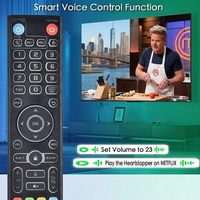 Télécommande vocale V3 Pro avec rétroéclairage de remplacement, compatible avec VSeeBox V3 Pro, V5 Pro / V3 Plus/V3/ V2 /V1 Max/Elite/Max