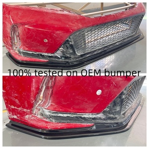 Lèvre de pare-chocs avant en fibre de carbone de style plat Type <span class=keywords><strong>R</strong></span> pour <span class=keywords><strong>Honda</strong></span> <span class=keywords><strong>Civic</strong></span> Gen11 FL5 Type <span class=keywords><strong>R</strong></span> <span class=keywords><strong>2023</strong></span> Plus - Product Image 3