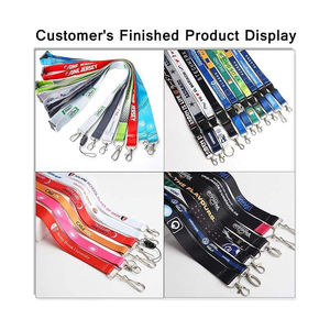 Cadeau promotionnel : Lanière personnalisée en polyester tissé et sérigraphié avec logo, support de badge d'identification durable, vente en gros - Product Image 6