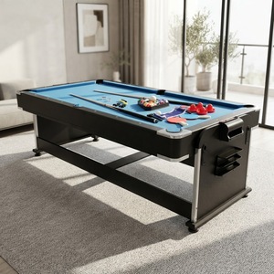 Mesa de Billar Multifuncional 4 en 1 NAIPNI MDF, Mesa de Billar, Mesa de Ping-Pong, Mesa de Tenis de Aire DH-E26080501, DH-E26080501 4 en 1 Multifuncional - Product Image 2