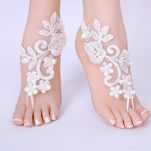 Sandales de plage personnalisées avec monogramme, chaussures <span class=keywords><strong>pieds</strong></span> nus, bracelet de cheville <span class=keywords><strong>nu</strong></span> - Product Image 1