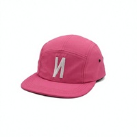 Gorra Unisex Personalizada de 5 Paneles con Visera Plana, Parche con Logotipo y Patrón de Letras, Estilo Casual Hip Hop Urbano, para Fiestas al Aire Libre, Viajes y Campamentos