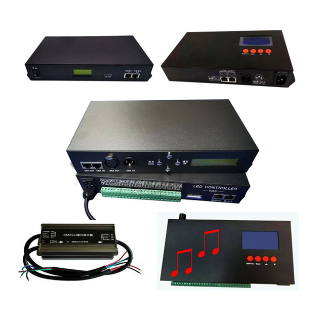 Music Dmx Controller Lighting Console SPI matrix Light Controller DMX512 Interface Programmable Dmx Led Light Controller