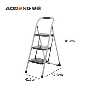 <span class=keywords><strong>Échelle</strong></span> à marches en acier multi-usages, pliable, antidérapante, <span class=keywords><strong>plateforme</strong></span> large <span class=keywords><strong>pour</strong></span> la maison, la cuisine, le garage, facile à ranger - Product Image 3