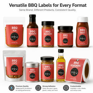 Custom High Quality Manufacturer Printed Glossy <b>Spice</b> Food Hot Pepper Sauce Food Sticker <b>Label</b> - Product Image 3
