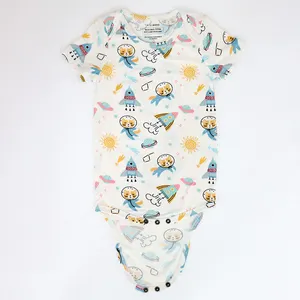 Hongwin-Pelele de alta calidad para bebé, ropa de manga corta para niño, vestidos de bebé, mono de dibujos animados, novedad de verano
