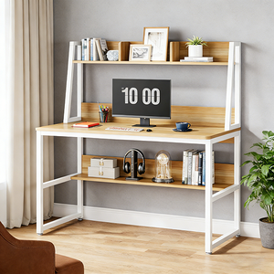 <span class=keywords><strong>Escritorio</strong></span> para Computadora <span class=keywords><strong>Tribesigns</strong></span> con Estante, Venta al por Mayor de Fábrica - <span class=keywords><strong>Escritorio</strong></span> de Oficina en Casa de 47 Pulgadas con Estantería y Diseño que Ahorra Espacio - Product Image 6