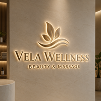 Enseigne lumineuse LED personnalisée, enseigne en acrylique rétroéclairée 3D pour salon de beauté et logo mural de parc, étanche IP65, utilisation en extérieur/intérieur