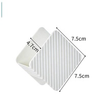 Multifonction Nettoyer le stockage égouttoir fournitures de cuisine sans perforation suspension murale évier boule en acier plat éponge objets