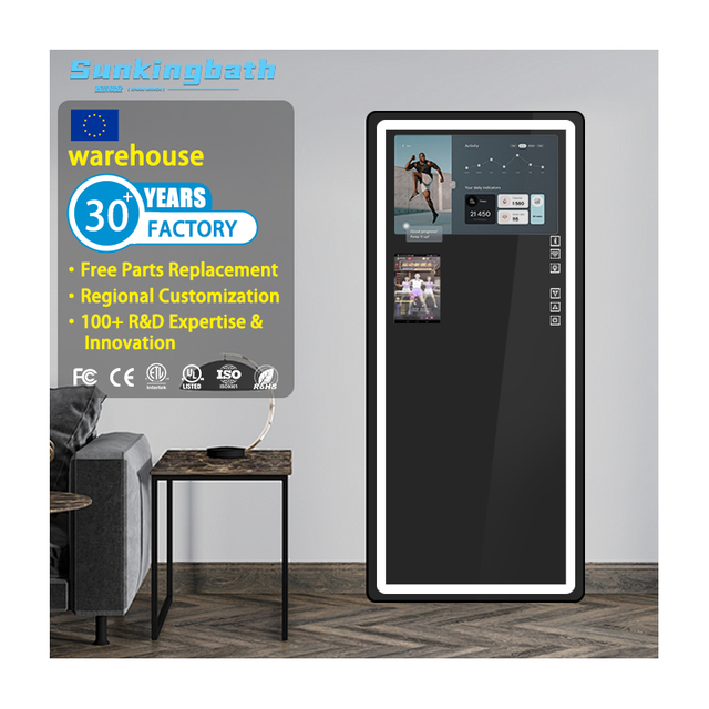 Digital Interactive Smart Fitness Mirror Workout Training Mirror Intelligent Exercise Analysis Home Gym Mirror
