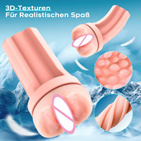 Godet de masturbation électrique vibrant et aspirant, étanche, avec simulation réaliste de vagin 3D, pour hommes