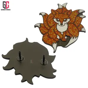 15 años de fábrica personalizada kitsune Fox insignia regalo solapa Pin