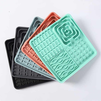 Tapis de léchage pour animaux de compagnie en gros d'usine pour chiens et chats tapis de léchage pour chien en silicone de qualité alimentaire chat bols à alimentation lente tampons