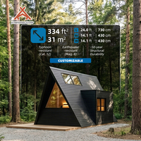 Kawagebo Kamp (KK) S310 31 ㎡   Casa Modular Prefabricada en Forma de A, Villa Triangular de Acero Ligero, Casa Pequeña Prefabricada Llave en Mano