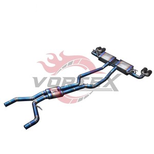 Escape trasero con válvulas Vortex Burnt Blue Titanium para Porsche 958 958.2 Cayenne 3.0T 3.6 4.8 4.8T 2011-2017 SUV - Product Image 5