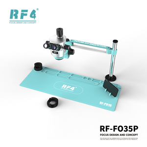 RF4 RF-FX35P-PO16 Trinoküler <span class=keywords><strong>Stereo</strong></span> <span class=keywords><strong>Mikroskop</strong></span> Kiti Lehimleme Matı LED Işık 0.5X/0.7X Objektif Lens Cep Telefonları PCB Lehimleme - Product Image 4