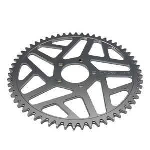 Pignon arrière 58T, électrophorèse argentée, garantie 6 mois, moto tout-terrain pour chaîne TERA en métal 420 de haute qualité - Product Image 1