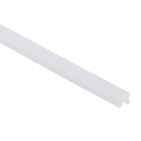 Profilé LED en aluminium ultra-plat encastré, économique, résistant à la corrosion, accessoires inclus, pour la conception d'éclairage