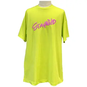 여름 대형 캐주얼 다채로운 라운드 넥 긴 티셔츠 여성 긴 원피스 도매 패션 드레스 숙녀 긴 T 셔츠