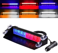 12V 24V camion véhicule stroboscopique LED barre lumineuse d'avertissement bleu rouge ambre blanc pour voiture Signal d'urgence LED clignotant feu de position latéral