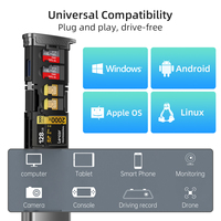 Adaptador de lector de tarjetas SD/TF 3,0 multifuncional 13 en 1, almacenamiento OTG externo para iPhone tipo C, lector de tarjetas para teléfonos inteligentes, escritor