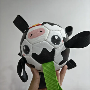 Pelota de Fútbol para Perros, Resistente a Mordidas, con Diseños Divertidos, Juguete Interactivo para Perros, para Jugar al Aire Libre - Product Image 1