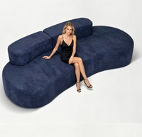 Canapé-lit sectionnel compact pour petit appartement, canapé compressible avec housse amovible et lavable, meubles de salon