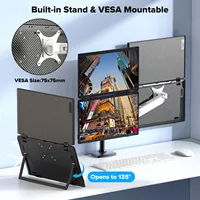 Moniteur portable 15,6 pouces 1080P pliable, extension d'écran double 330 °   Ajustement de l'écran USB-C compatible HDMI pour ordinateur portable Mac Windows