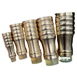 Embouts de canne en laiton, semelles en caoutchouc antidérapantes, pieds de meubles, accessoires de canne en laiton pur de haute qualité, taille 10 à 30 - Product Image 1