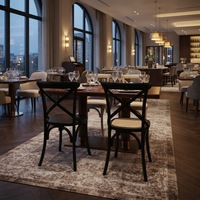 Chaise de salle à manger en bois de bouleau massif, moderne, empilable, pour banquets, restaurants, hôtels, mariages, utilisation intérieure et extérieure