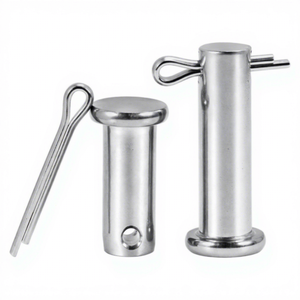 Goupille cylindrique à tête plate en acier inoxydable avec trou - Product Image 5