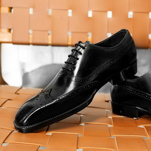 Bottes Chelsea pour homme en cuir véritable haut de gamme, légères, respirantes, à lacets, pour l'automne, occasions professionnelles, formelles, mariage, usage quotidien - Product Image 5