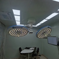 Lampe chirurgicale sans ombre Lekang LK/LED-700/700 LED, montée au plafond, éclairage 40000-160000 Lux, température de couleur 3000-6700K