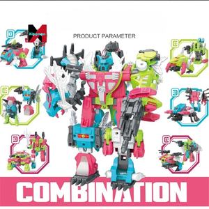 6 en 1 figuras transformación Ko Predaking Piranacon Crazy Beast Fit <span class=keywords><strong>Clan</strong></span> hexágono mecánico cambio de forma Robot juguetes regalos - Product Image 6