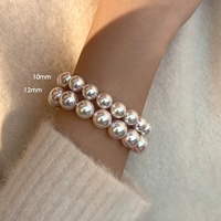 S925 Silber Blauer Saphir Akoya Aurora Tennyo Perlenarmband Perlmuttstrang 2026 Heißer Trend Großhandel Schmuckherstellung