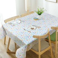 Nappe en PEVA à motif floral imprimé, style nordique moderne, 130*160cm, imperméable, anti-taches, résistante à la chaleur, écologique, taille personnalisée