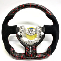 Volant sport en fibre de carbone forgée sur mesure avec éclairage LED pour GT86 Subaru BRZ Scion FR-S