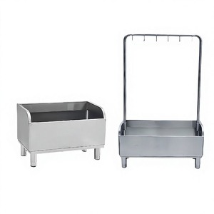 Stainless <b>Steel</b> Clothing Organizer Rectangular Standing <b>Rack</b> For Closet Minimalist Design 33x15x85cm Metal Storage Holder - Product Image 3