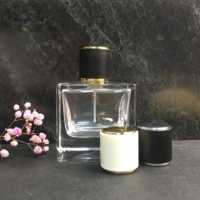 Tapas de Perfume Cilíndricas de Lujo de 15 mm en Oro Brillante y Blanco, Tapas Inteligentes para Cierres de Botellas de Perfume, Empaque Elegante