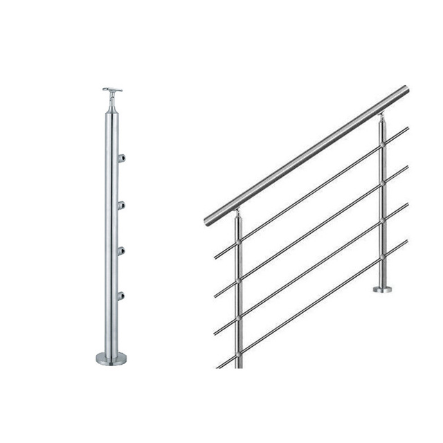 Standard Height 304/316 Stainless Steel Balustrade Pipe Handrail Railing