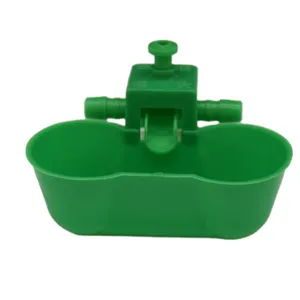 High quality Plastic chicken feeder drinking pig chicken hen Double Green and red Drinking Bowl