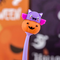 Cross-Border Halloween Gel Stylo Chauve-Souris Fantôme Citrouille Forme Plastique Petit Étudiant Cadeau Prix En Gros Papeterie Cadeau Papeterie