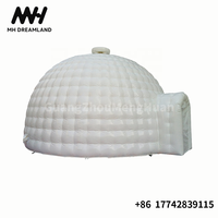 Nouvelle conception de tente géante d'extérieur en forme d'igloo, tente gonflable en forme de dôme avec 2 entrées en tunnel, événement pour fête