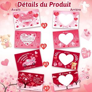 <span class=keywords><strong>Carte</strong></span> <span class=keywords><strong>à</strong></span> <span class=keywords><strong>gratter</strong></span> « <span class=keywords><strong>Amour</strong></span> Français » pour couple, cadeau pour la Saint-Valentin, cadeau d'anniversaire, cadeau de mariage, cadeau pour petit ami - Product Image 2