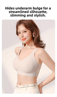 Soutien-gorge sans couture sans armatures pour femme, grande taille, anti-affaissement, bonnet 3/4, push-up, tricoté, respirant, léger et confortable pour l'été, du M au 5XL