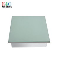 Éclairage LED de sol en carreaux de verre RGB/3000K étanche IP67 12V/24V pour extérieur