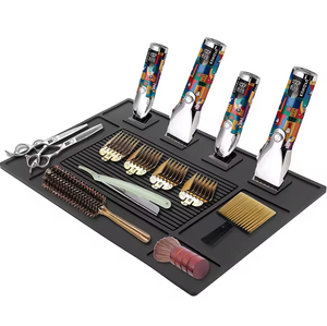 Personalized <b>Silicone</b> PVC Barber Station Mat Rubber Salon Clipper Mat Non Slip Heat Resistant Styling Tool <b>Pad</b> Workstation Mat - Product Image 1