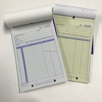 Livret de facture de formulaire de reçu de vente en double de carbone mignon pour petite boutique entreprise 50 ensembles de papier parfait blanc/jaune